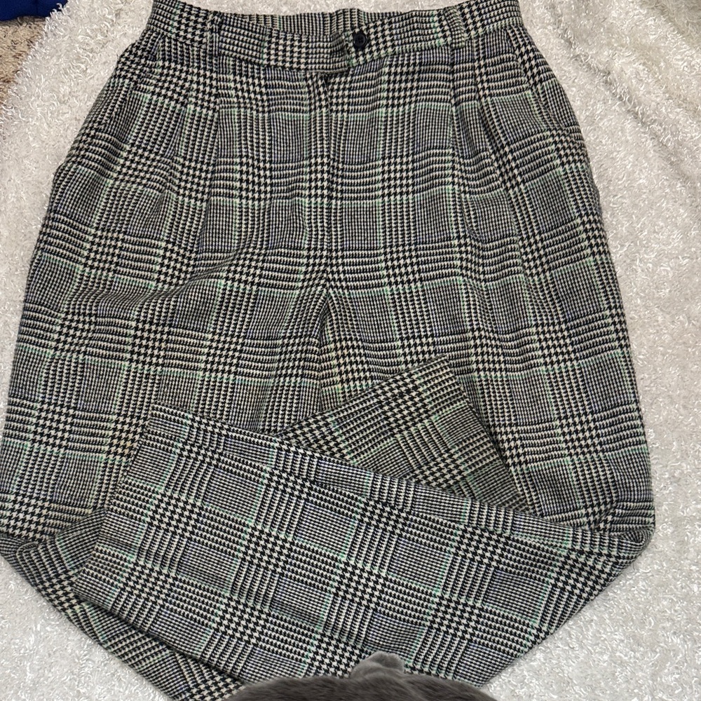 houndstooth pleated pants size 16 Koret vintage